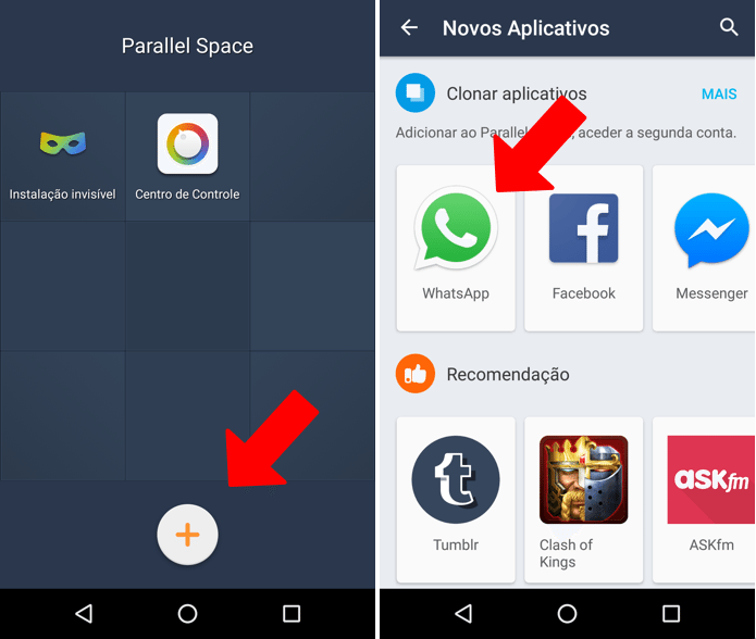 Como usar mais de uma conta no Whatsapp no Android