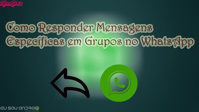 Como responder mensagens específicas em grupos no Whatsapp