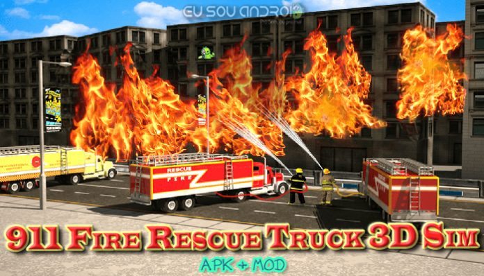 911 Fire Rescue Truck 3D Sim v1.0.5 Capa