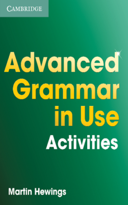 Advanced Grammar Activities