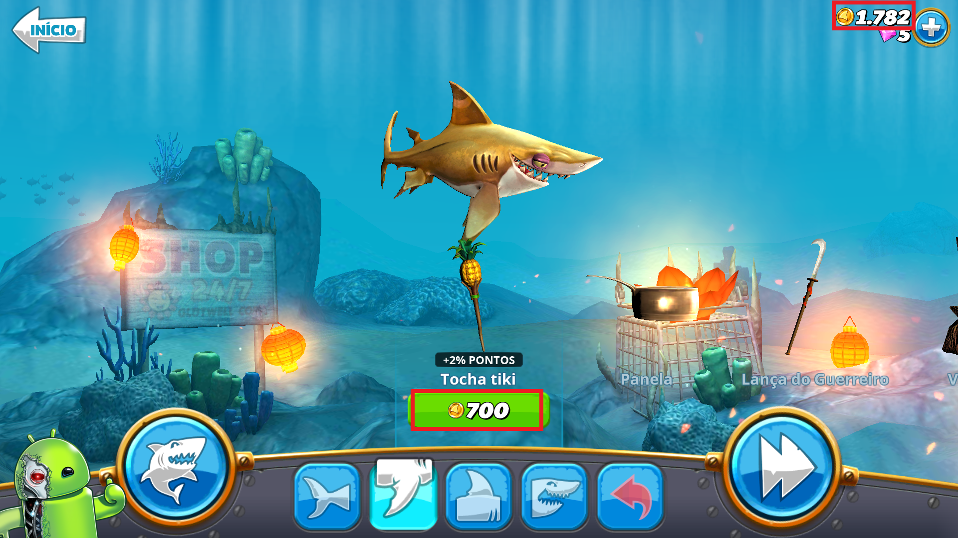 hungry shark world mod apk with in app lvl