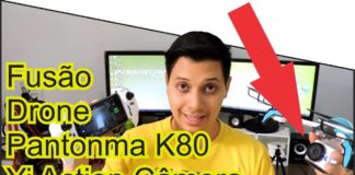Fusão Drone Pantonma K80 + Yi Action Câmera