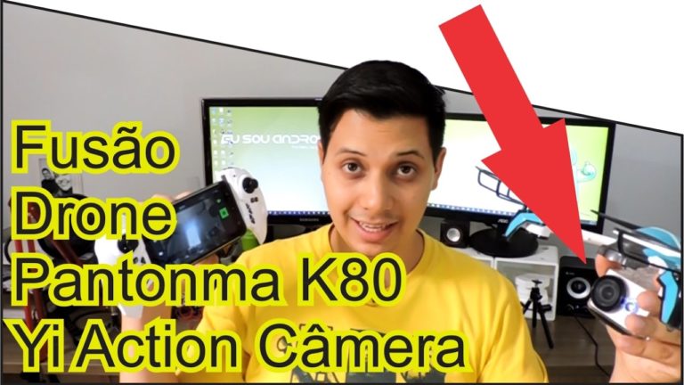 Fusão Drone Pantonma K80 + Yi Action Câmera
