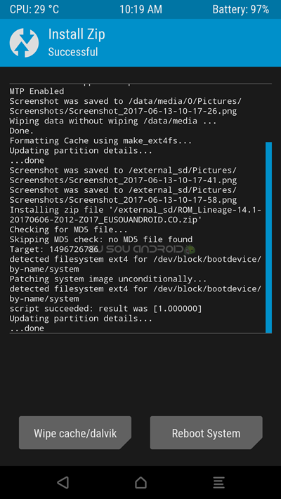 log Install Custom ROM LineageOS Zenfone 3