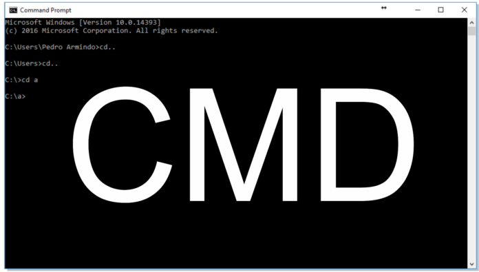 Como navegar em pastas pelo CMD