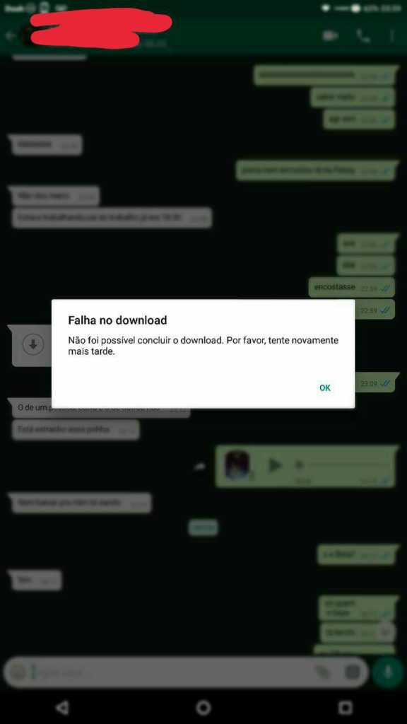WhatsApp: Falha no Download ao Baixar Mensagens de Voz?