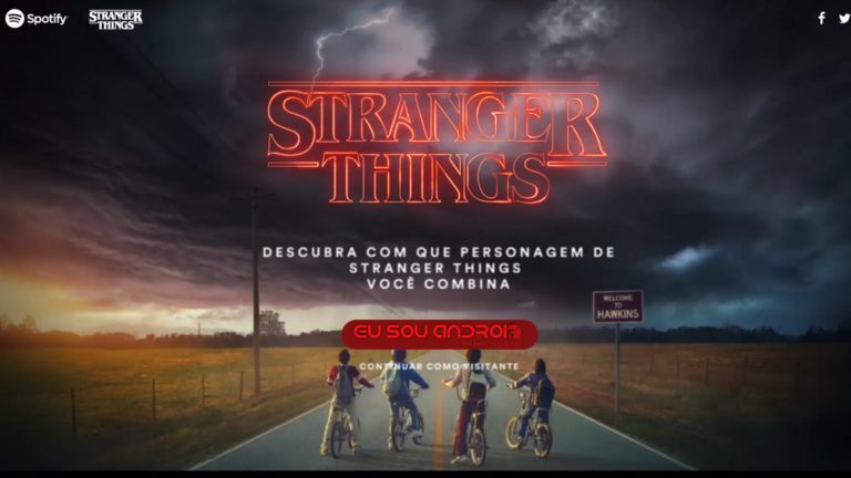 Stranger Things com o Spotify