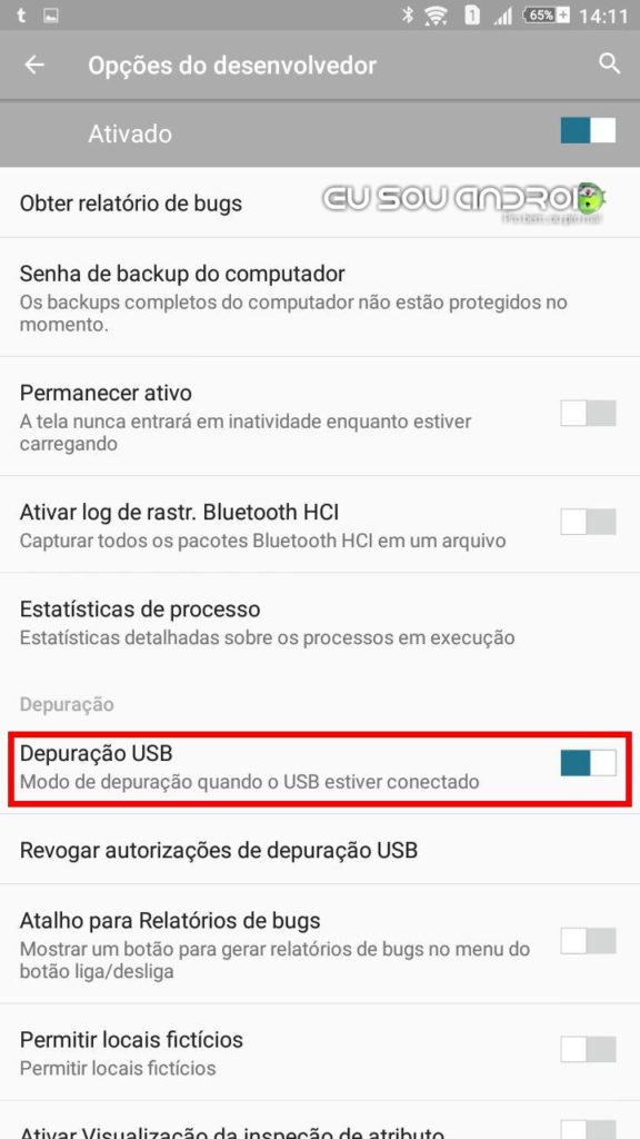 A importância de ativar a Depuração USB no Android eu sou android 3