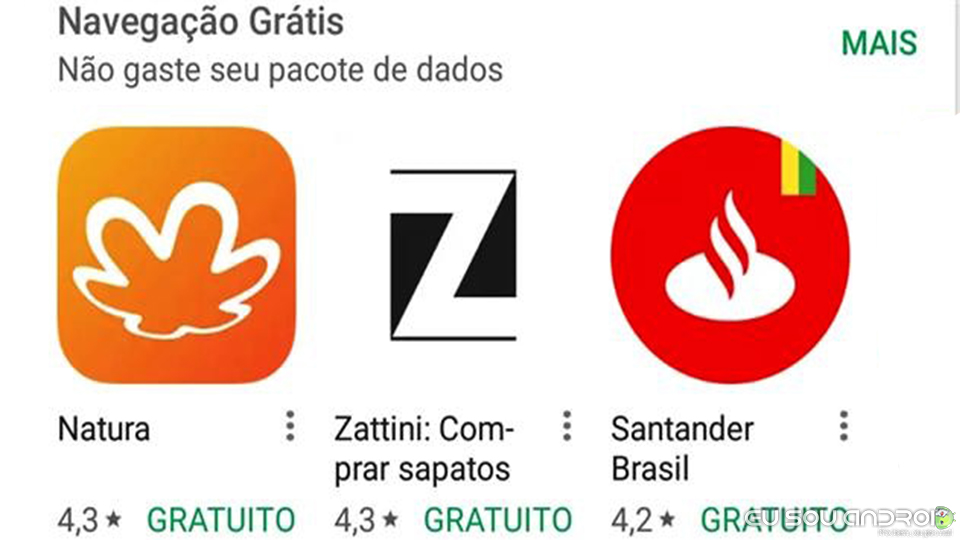 Navegação gratuita