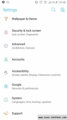 Zenfone 3 Android Oreo