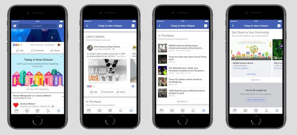 Facebook Está Testando Nova Forma de Exibir Notícias Locais - eu sou android