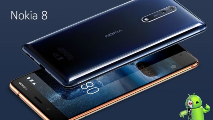 nova atualização do Nokia 8