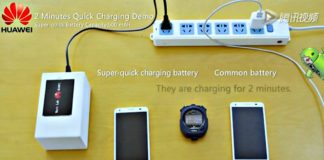 Nova Bateria da Huawei Carrega Quase Metade da Carga em 5 Minutos Metade da Carga em 5 Minutos