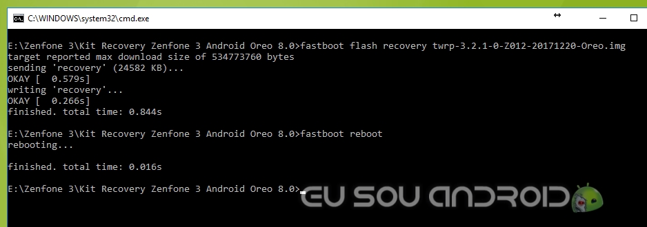 instalando twrp zenfone 3 android 8.0