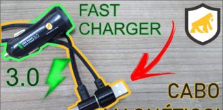 UNBOXING!!! Cabo Magnético e Carregador Veicular FAST CHARGER 3.0 da Gorila Shield Cabo Magnetico e Carregador Veicular FAST CHARGER
