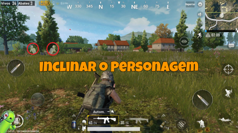 Ative a opção de inclinar o personagem no PUBG Mobile