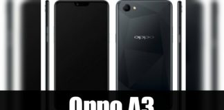 Oppo A3 Vaza Mostrando o Notch Oppo A3