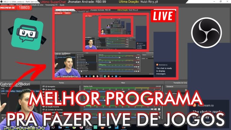 Melhor programa para fazer LIVE de JOGOS no Youtube, Twitch ou Facebook – Parte 2