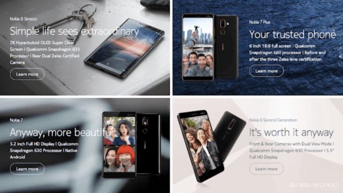 Quatro Telefones da Nokia recebem o Android P Beta na China