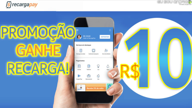 Como ganhar 10 REAIS em créditos no Recarga Pay! CAPA