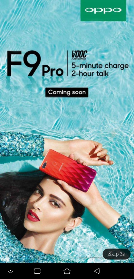 Oppo F9 Aparece em Vídeo Com o Menor Notch Já Visto em Um Smartphone