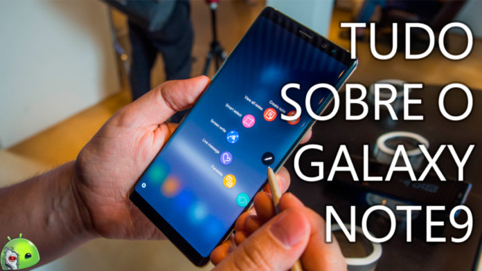 Samsung Galaxy Note9 lançado capa