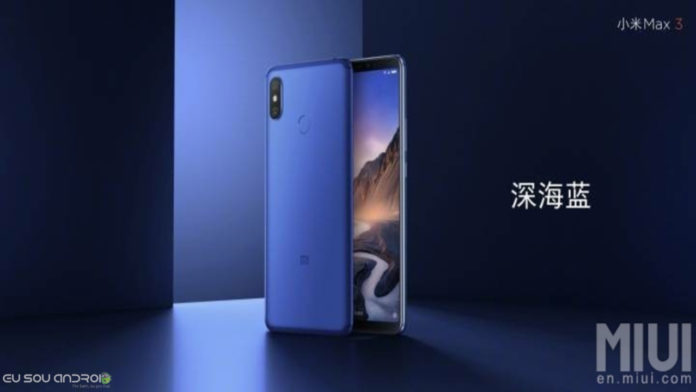Xiaomi Mi Max 3 versão blue chegando em dois dias