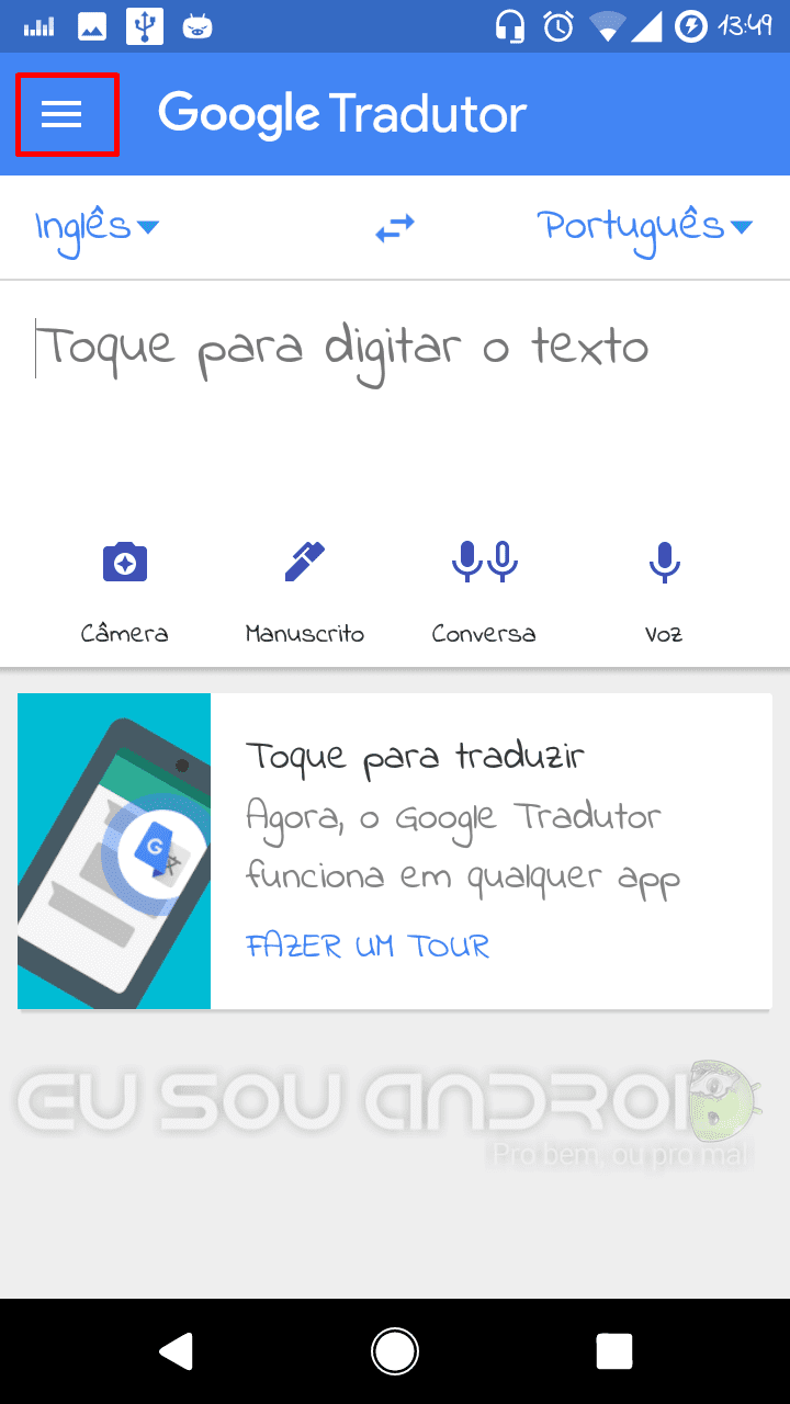 Google Tradutor sem Internet