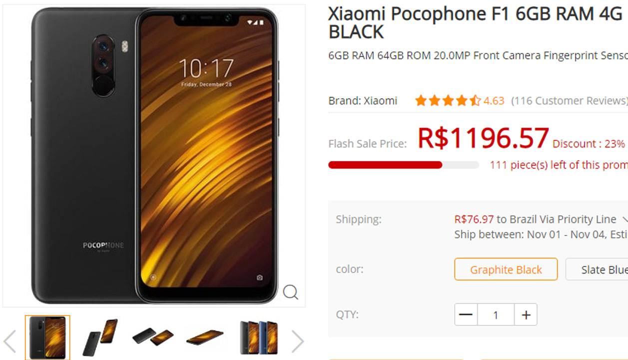 Pocophone F1 Vai Ser Atualizado Até o Android Q oferta