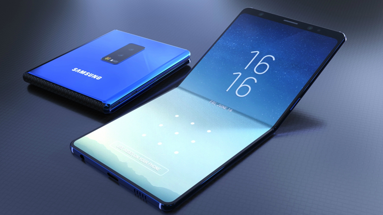 Celular dobrável da Samsung chegando em março