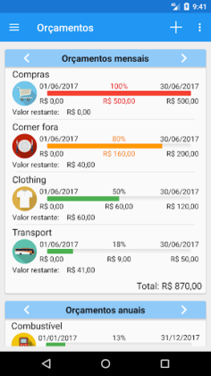 Orçamento Fácil - Gerente de Despesas