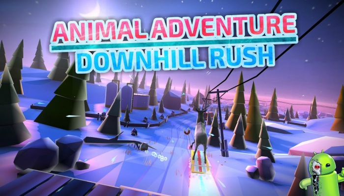 Animal Adventure: Downhill Rush Winter Racing Game