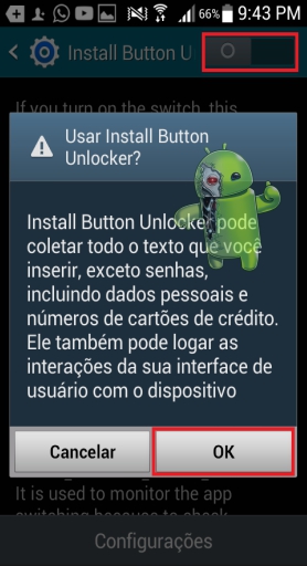 Como resolver o problema do botão de instalação bloqueado no Android 