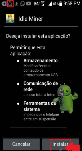Como resolver o problema do botão de instalação bloqueado no Android