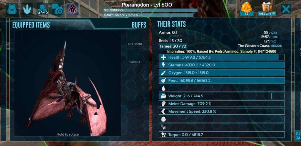 Pteranadon ARK Survival Evolved