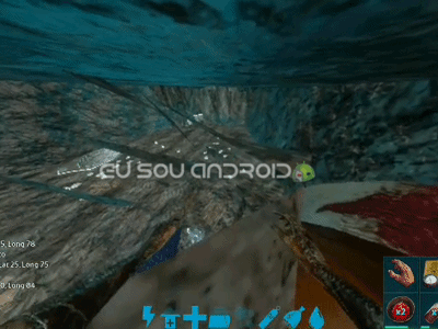 mesh dentro caverna aquatica