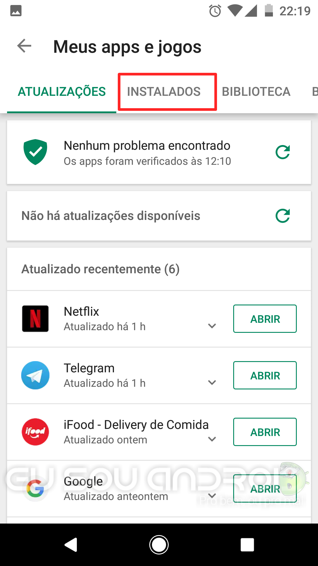 desinstalar vários apps ao mesmo tempo