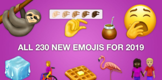 Conheça os 230 novos emojis para 2019