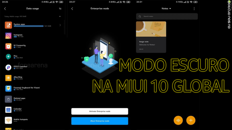 Modo Escuro Está Chegando na MIUI 10 Beta! CAPA