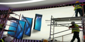 Telefone dobrável Mate X da Huawei vaza no Mobile World Congress Telefone dobrável Mate X da Huawei vaza no Mobile World Congress