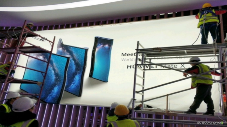 Telefone dobrável Mate X da Huawei vaza no Mobile World Congress