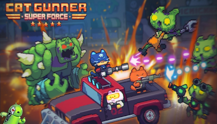 Cat Gunner: Super Força (Pixel Zombie Shooter)