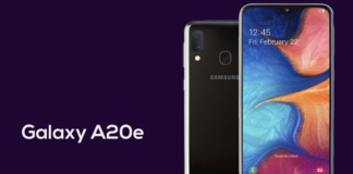 Samsung Galaxy A20e é revelado com carregamento rápido de 15W