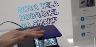 Sharp Mostra Nova Tela Flexível em Formato de Flip! Sharp Mostra Nova Tela Flexível em Formato de Flip! CAPA