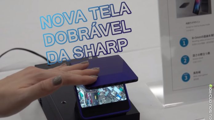 Sharp Mostra Nova Tela Flexível em Formato de Flip! CAPA