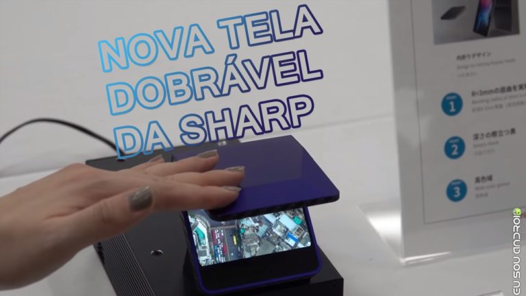 Sharp Mostra Nova Tela Flexível em Formato de Flip! CAPA