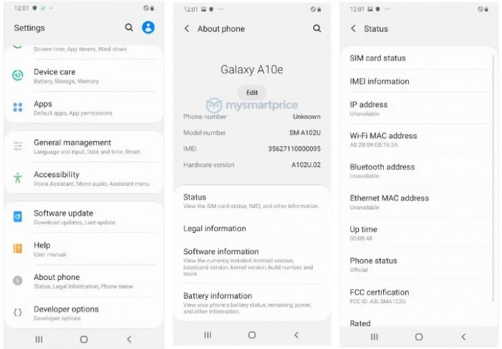 Galaxy A10e