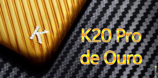 Xiaomi Lança K20 Pro de Ouro com Detalhes de Diamantes Xiaomi Lança K20 Pro de Ouro com Detalhes de Diamantes capa