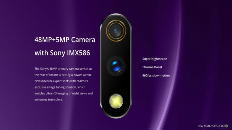 Realme X com 8GB de RAM e 256 GB de armazenamento é anunciado