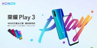 Honor Play 3 é lançado oficialmente com câmera de 48MP e preço acessível Honor Play 3 é lançado oficialmente com câmera de 48MP e preço acessível